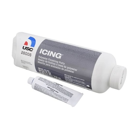 Us Chemical & Plastics Polyester finishing putty, Tube 26006.24